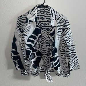 Mischa black and white top